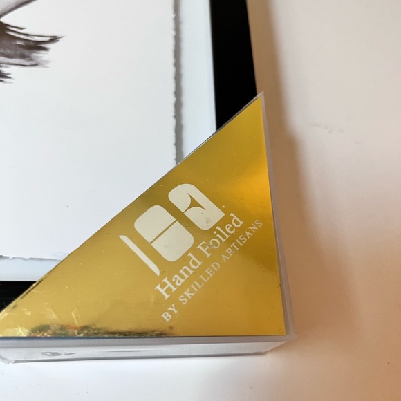 Marmont Hill Gold and Watercolor Art Print. ‘Hello Gorgeous’ - Picture 4 of 7